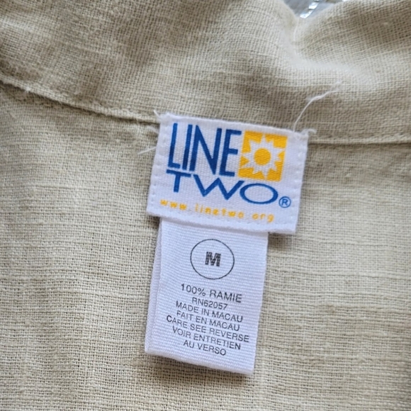 Tan Pineapple Top Embroidered Button Down Vacation - Picture 7 of 7